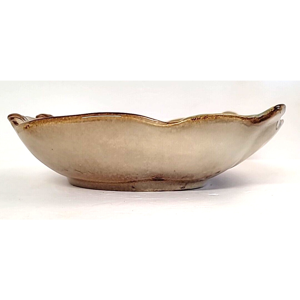 Owl Shaped Glazed Ceramic Serving Bowl 10"H Fall/ Harvest - Picture 3 of 4